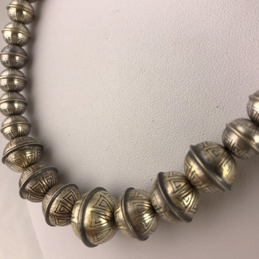 COPY - Hand Stamped Bench Navajo Pearls Graduated… - Picture 4 of 8